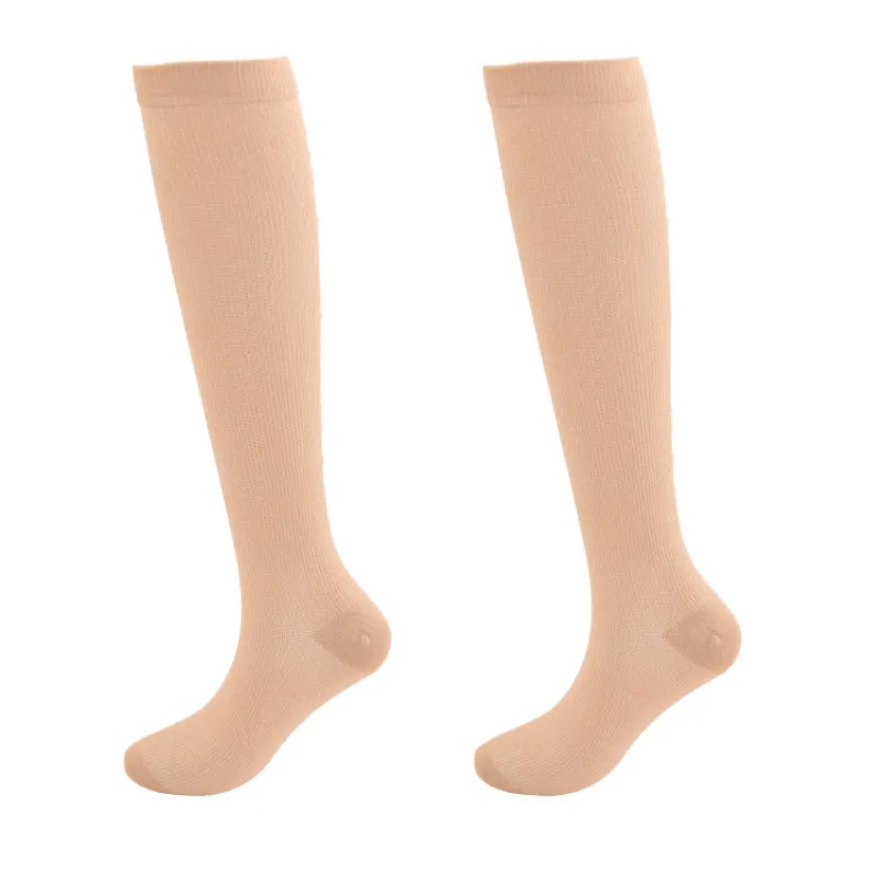 9 Pairs Solid Color Long Tube Sports Socks