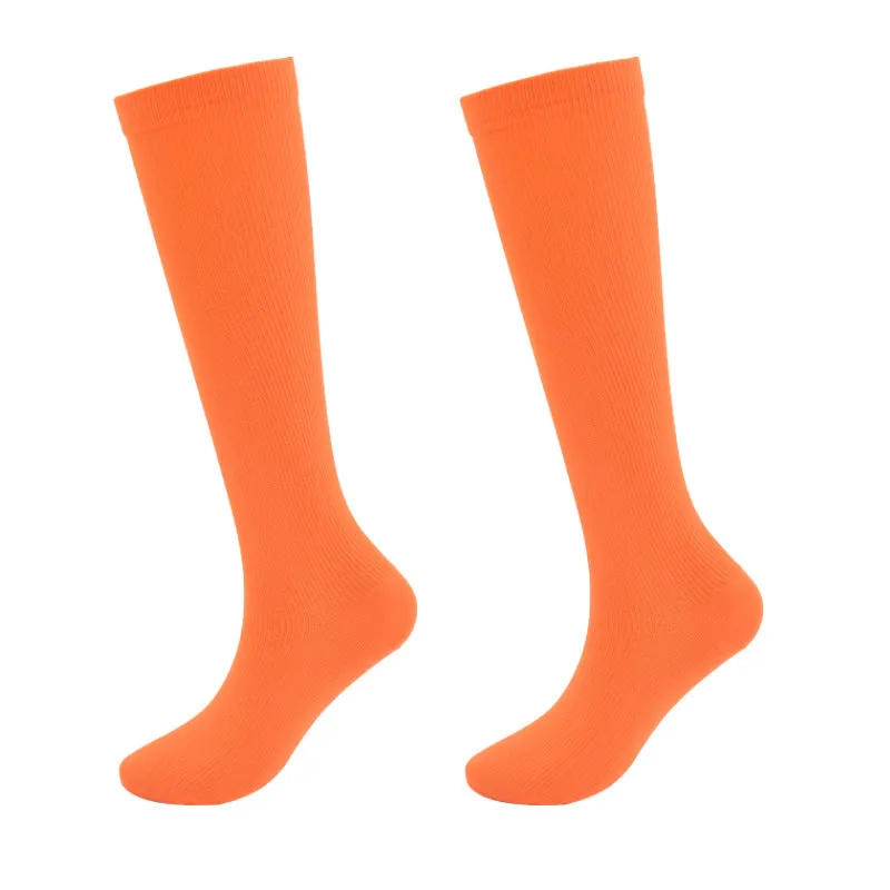 9 Pairs Solid Color Long Tube Sports Socks