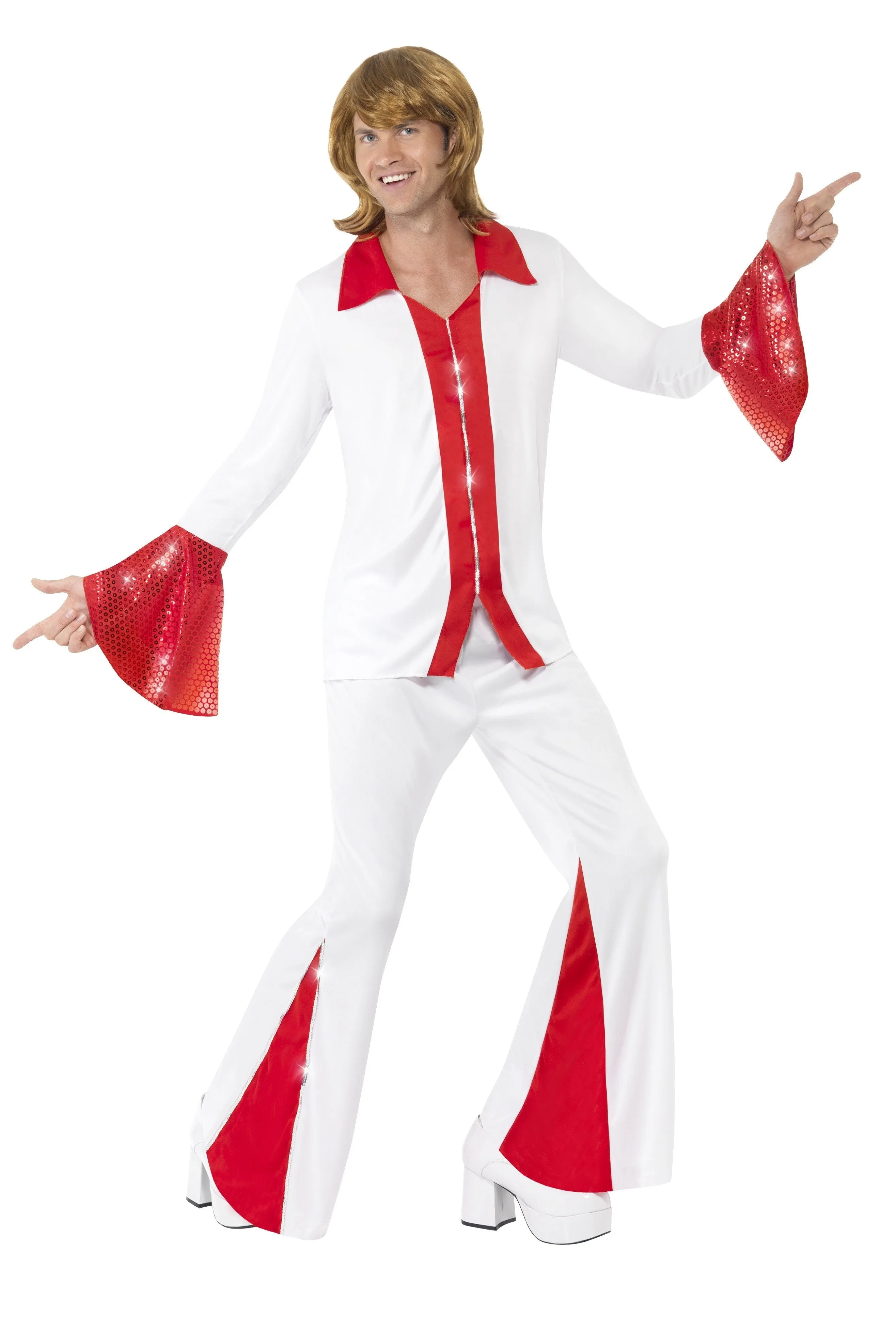 Abba Super Trooper 70s Disco Pop Star Costume Party Fancy Dress Up