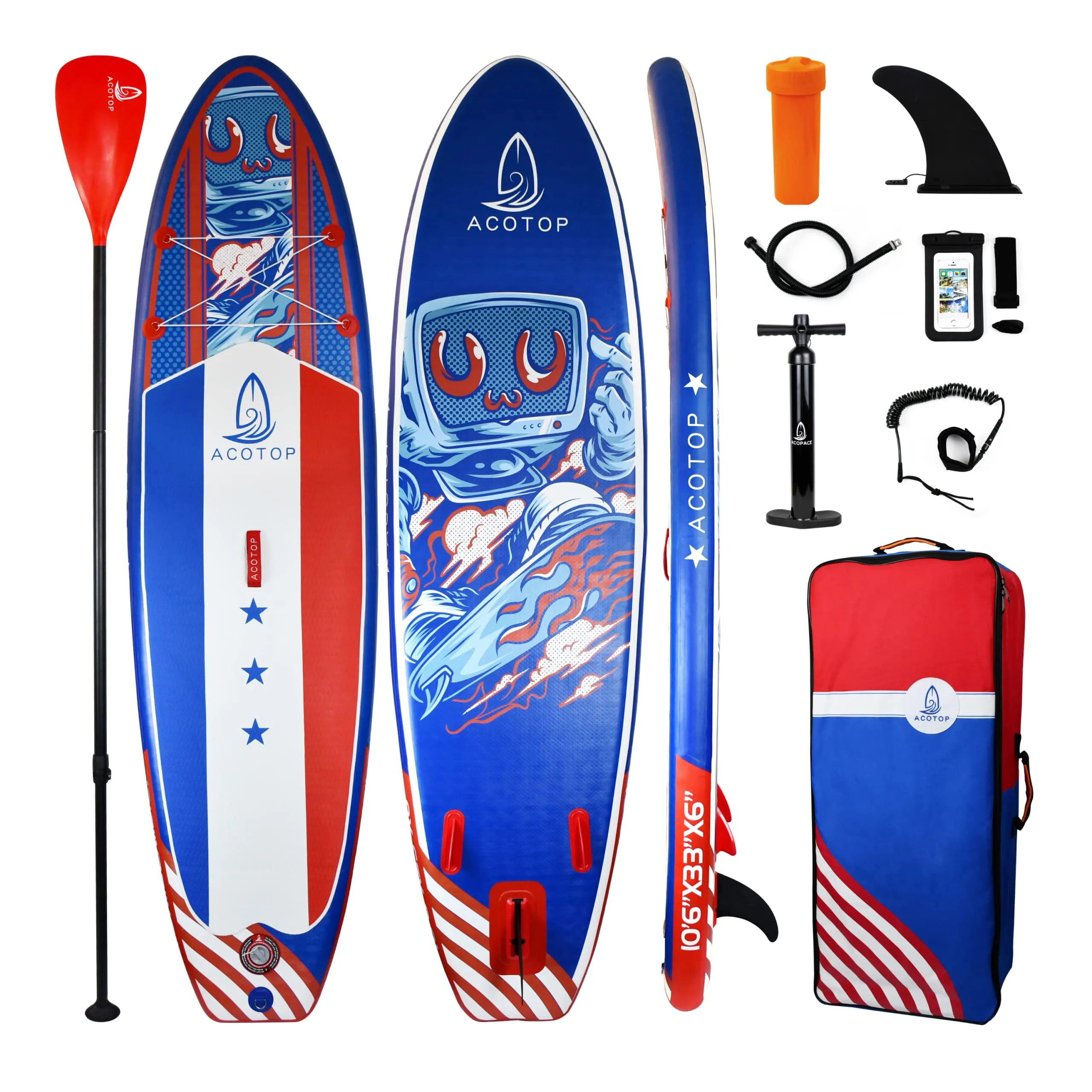 Acotop Inflatable Stand Up Paddle Boards With Premium Sup Accessories, Ultra Light