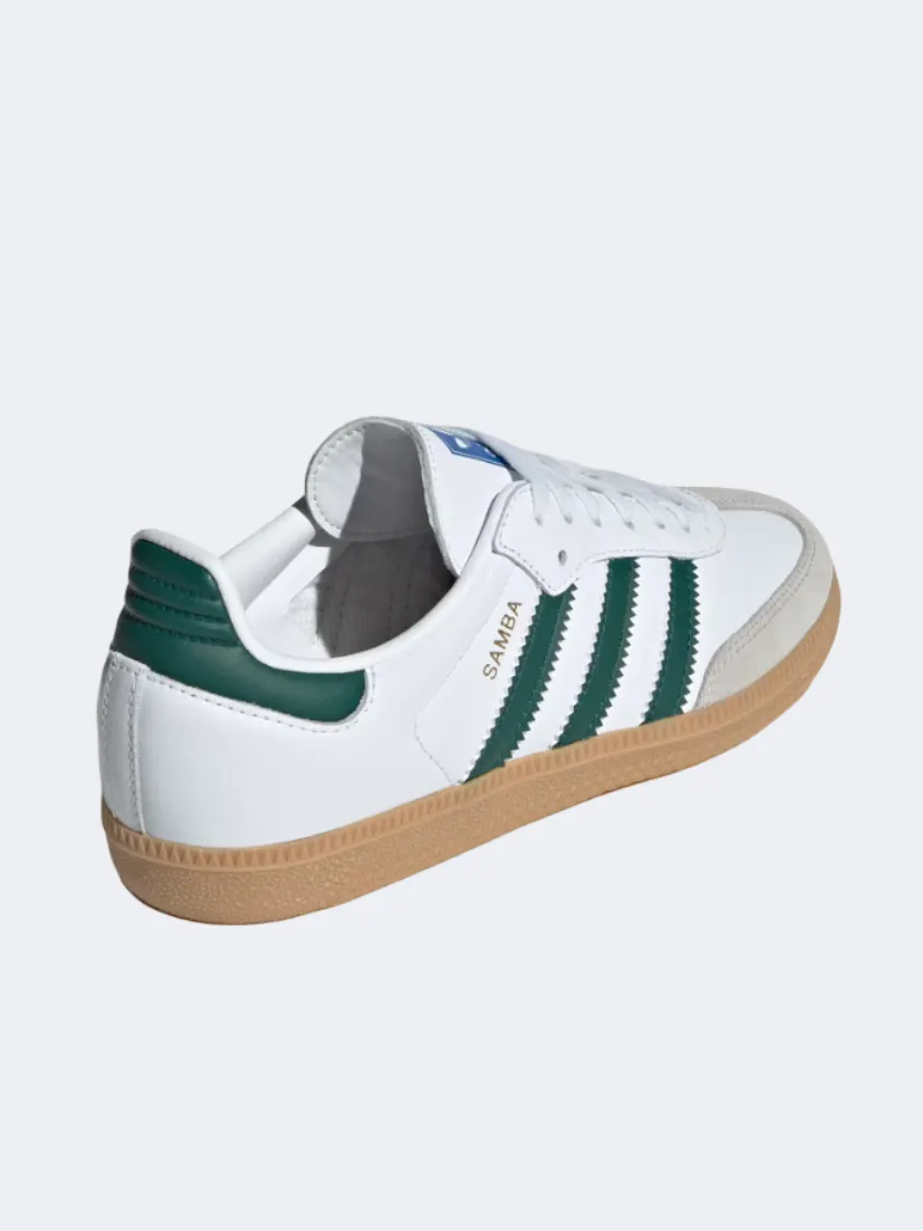 Adidas Samba Og Gs Original Shoes White/Green/Gum