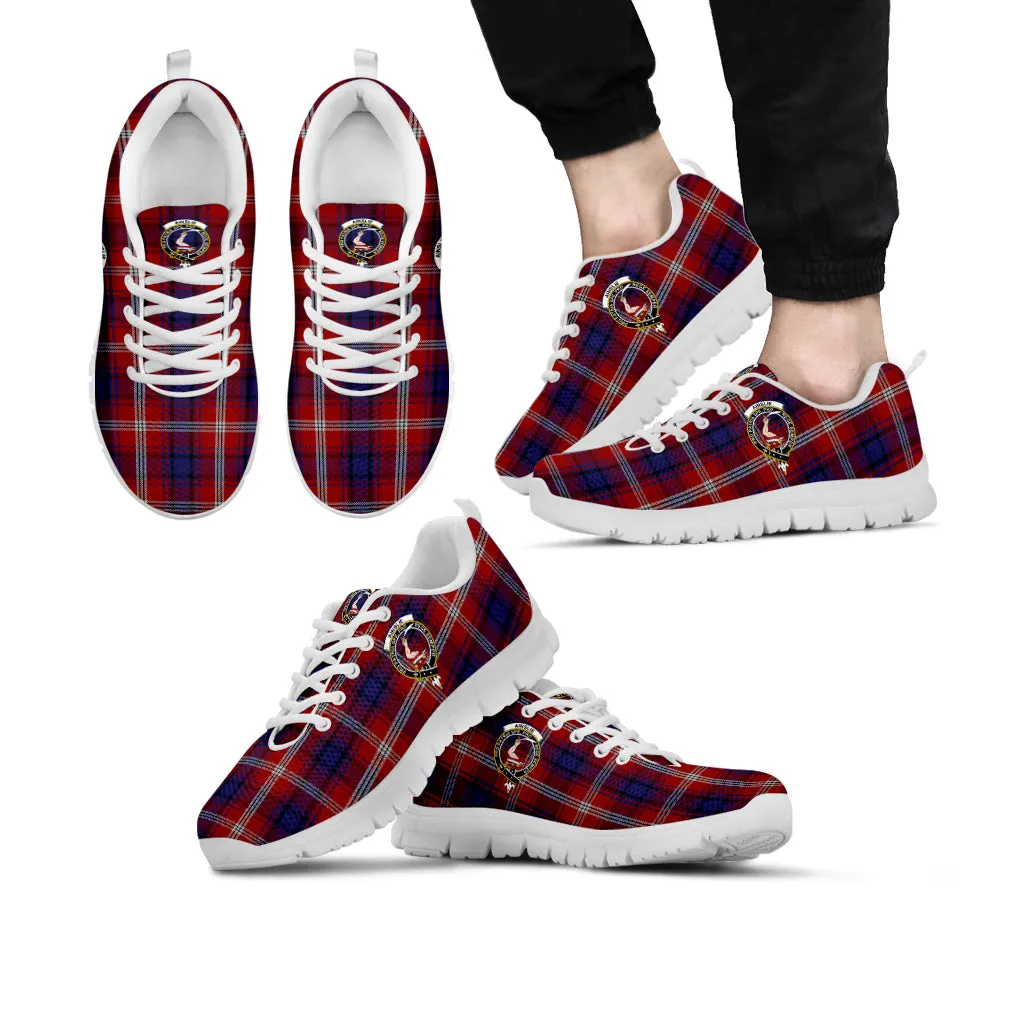 Ainslie Tartan Sneakers with Family Crest