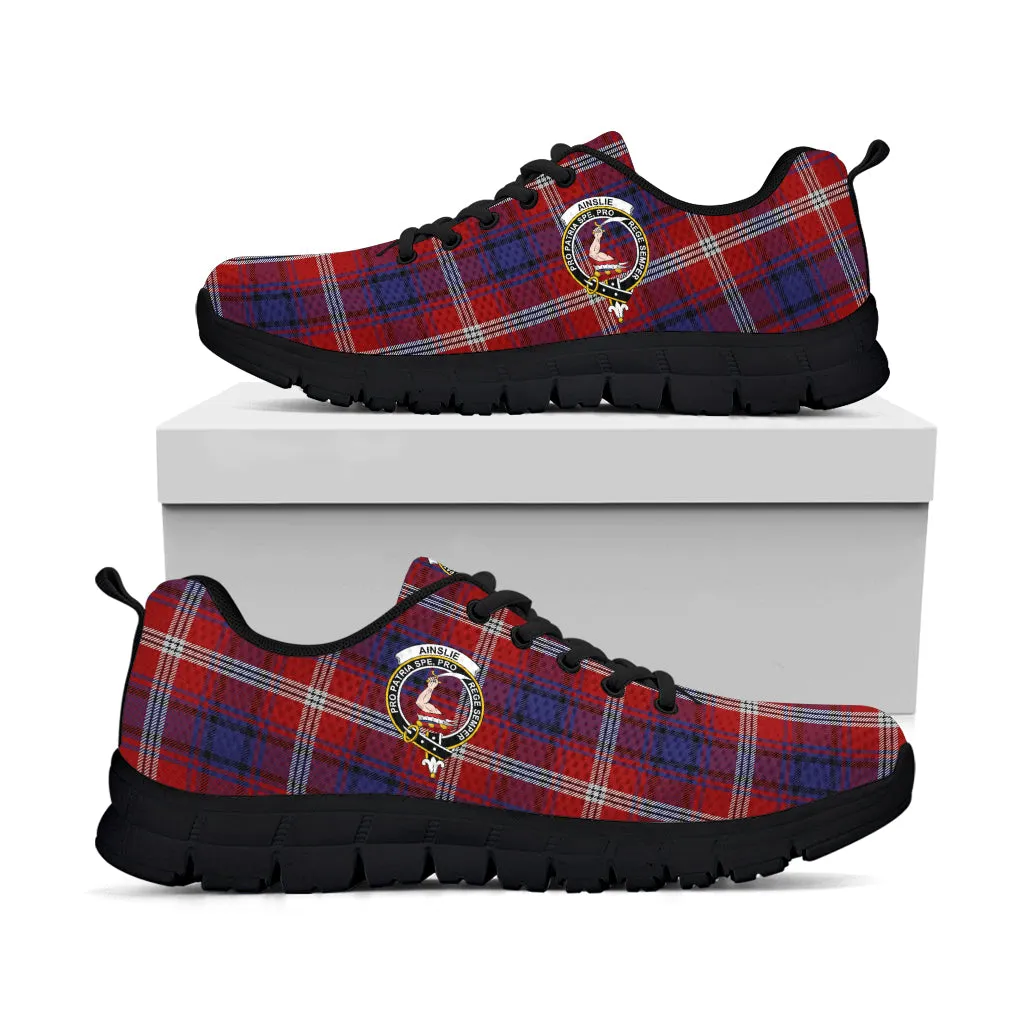 Ainslie Tartan Sneakers with Family Crest