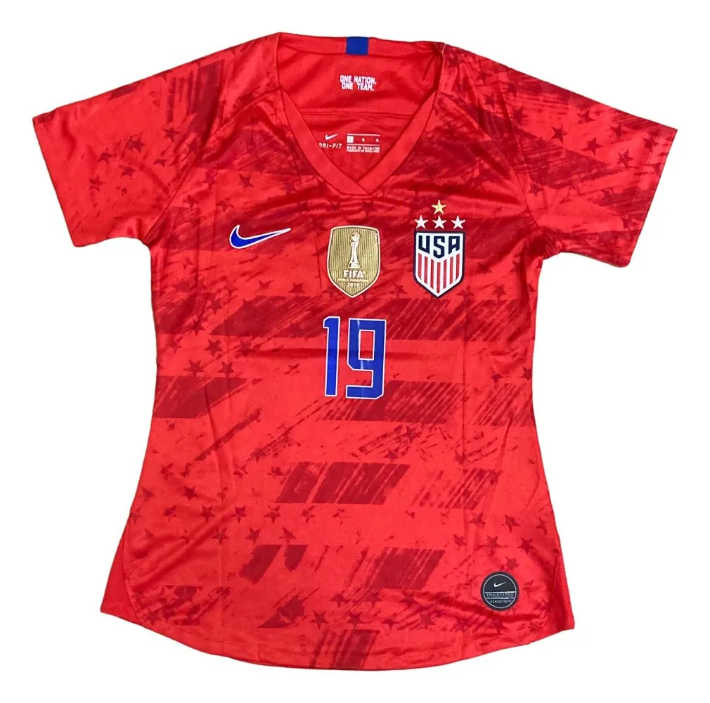 Alex Morgan Signed 2019/20 Nike USA Women's Champions Soccer Jersey BAS