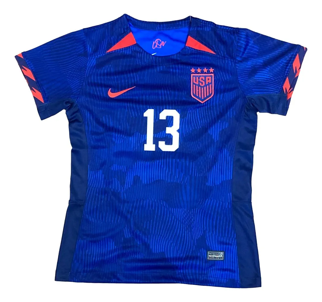 Alex Morgan Signed 2023 Nike USA Women's Away Soccer Jersey BAS