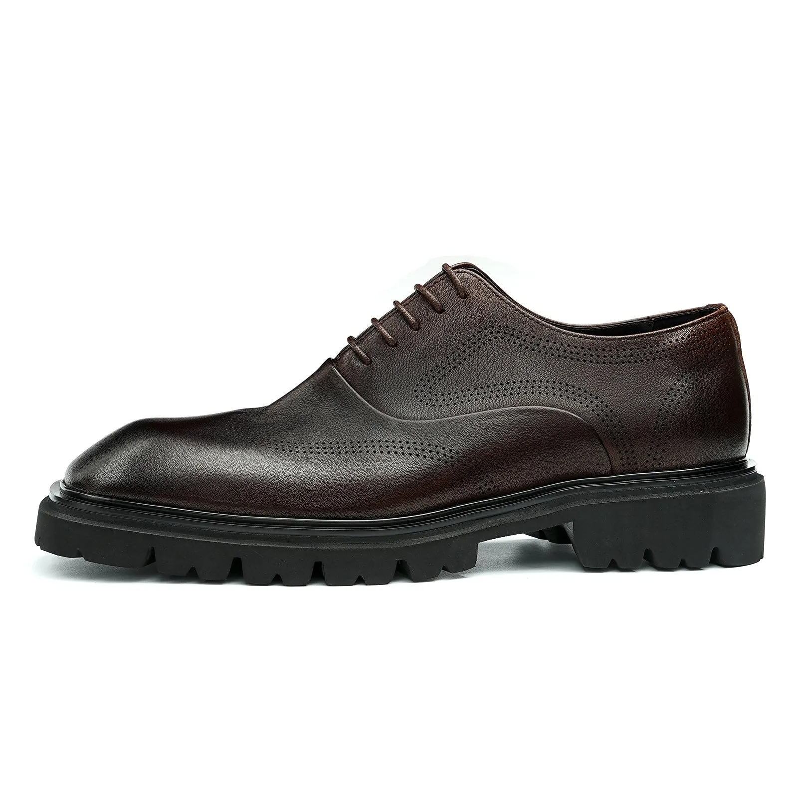 AlliElegance Luxe Lace-Up Brogue Oxford Dress Shoes