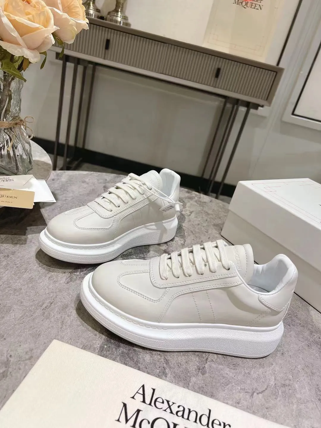 ALMC White Sneakers-160