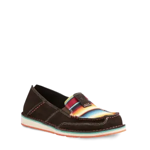 Ariat Ladies Cruiser Chocolate Fudge Red Serape Print Shoes 10021153