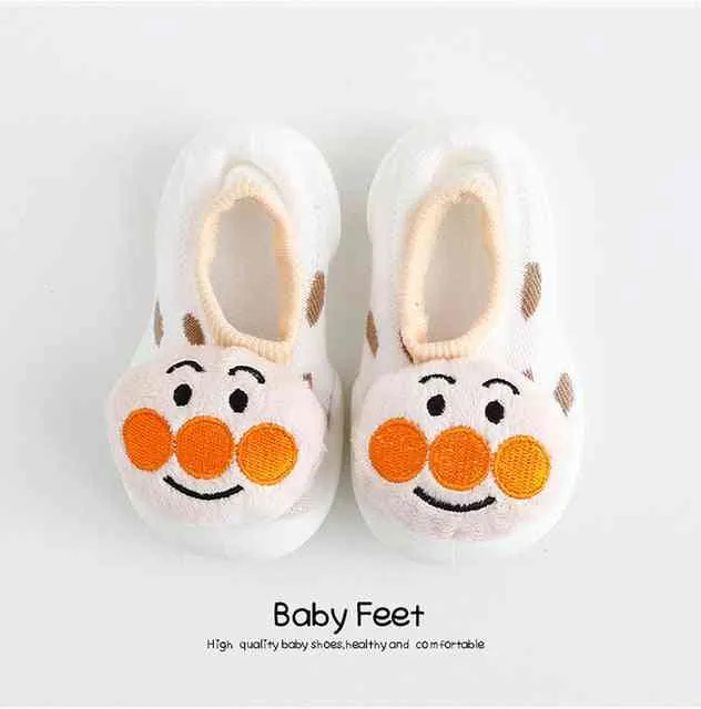 Baby Doll Sock Shoes - Funny Face