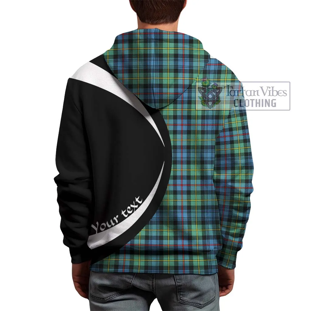 Bailey Ancient Tartan Hoodie with Family Crest Circle Style