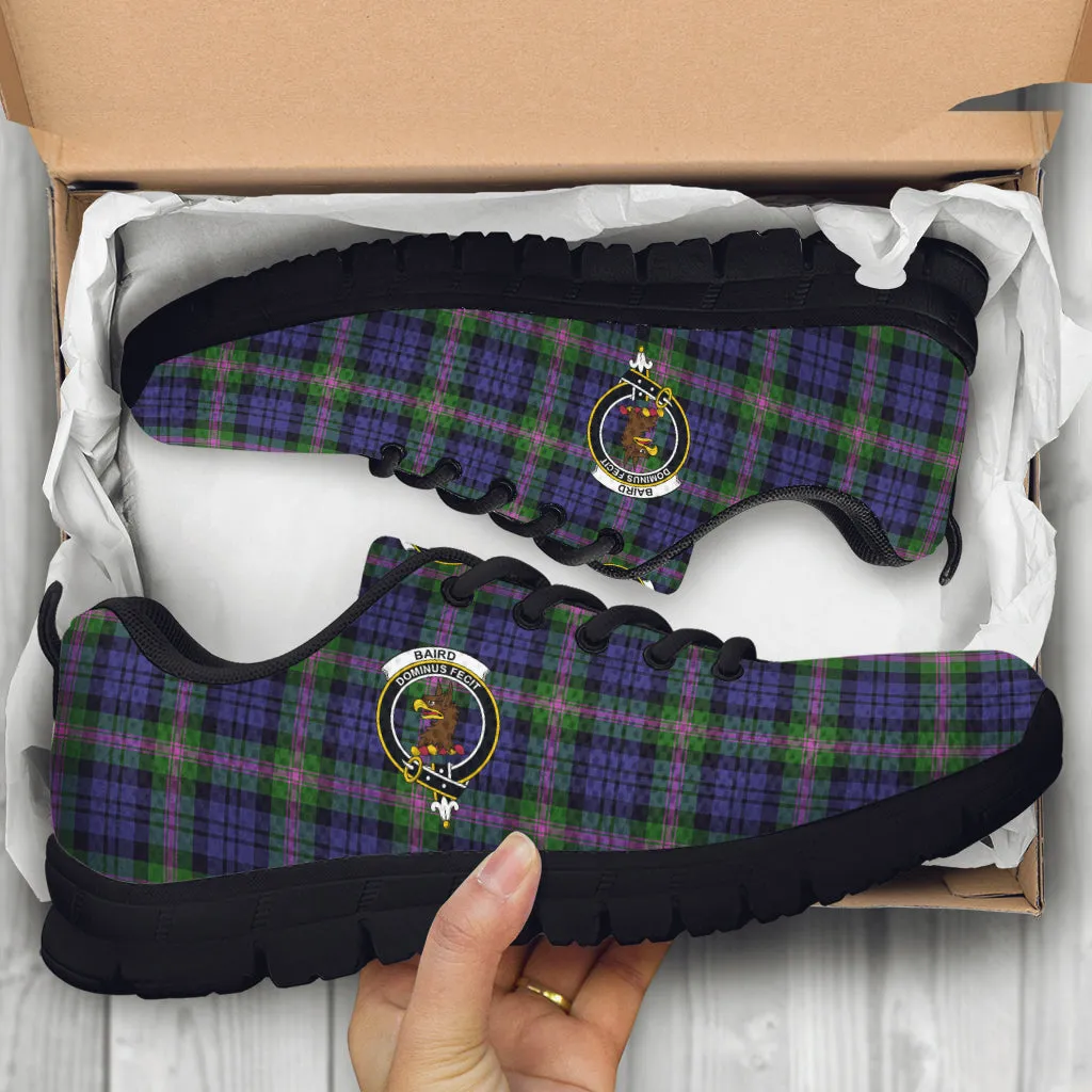 Baird Modern Tartan Sneakers with Family Crest