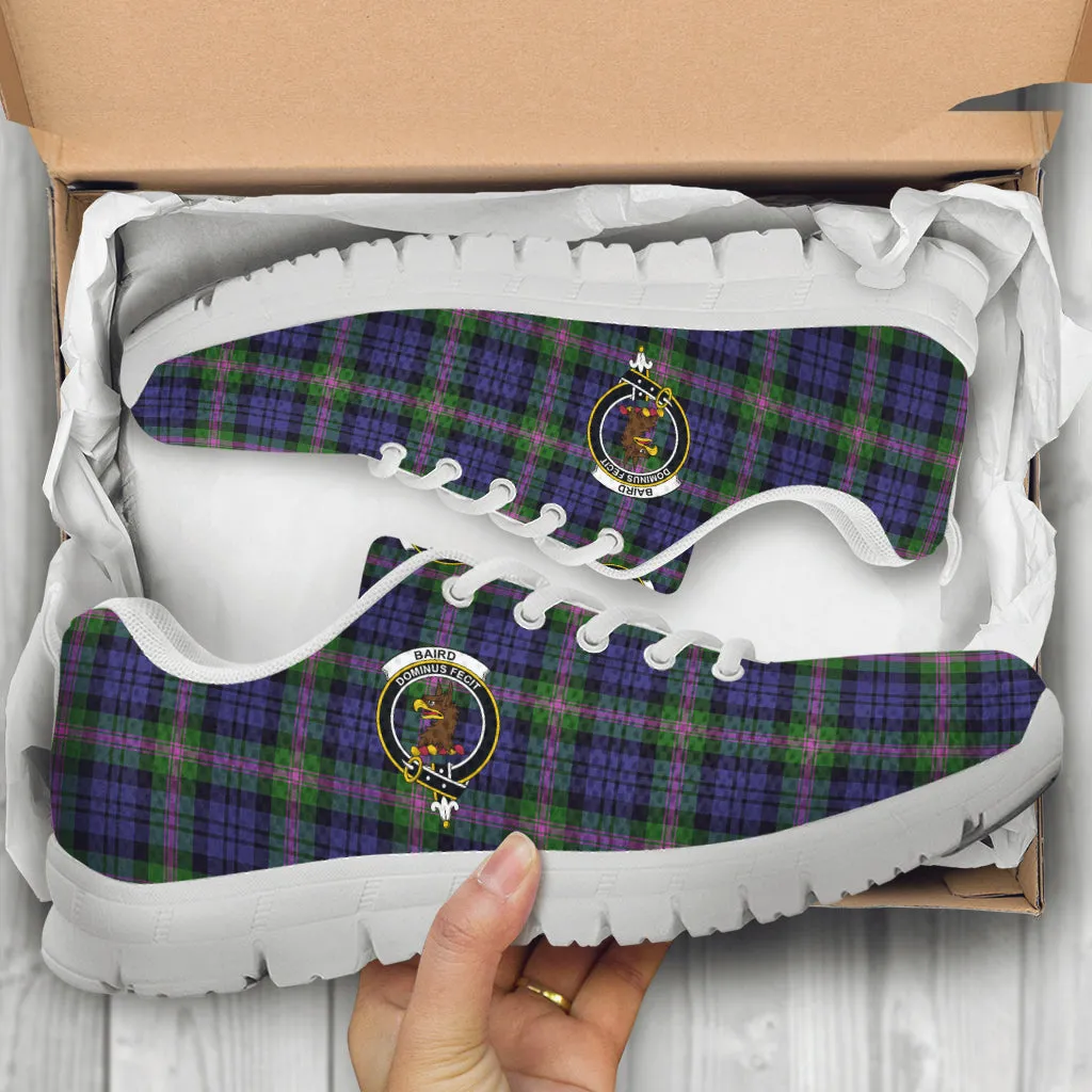 Baird Modern Tartan Sneakers with Family Crest