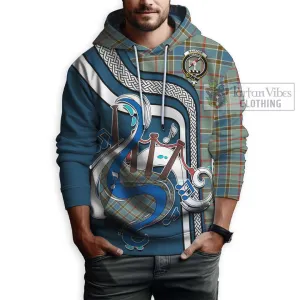 Balfour Blue Tartan Hoodie with Epic Bagpipe Style