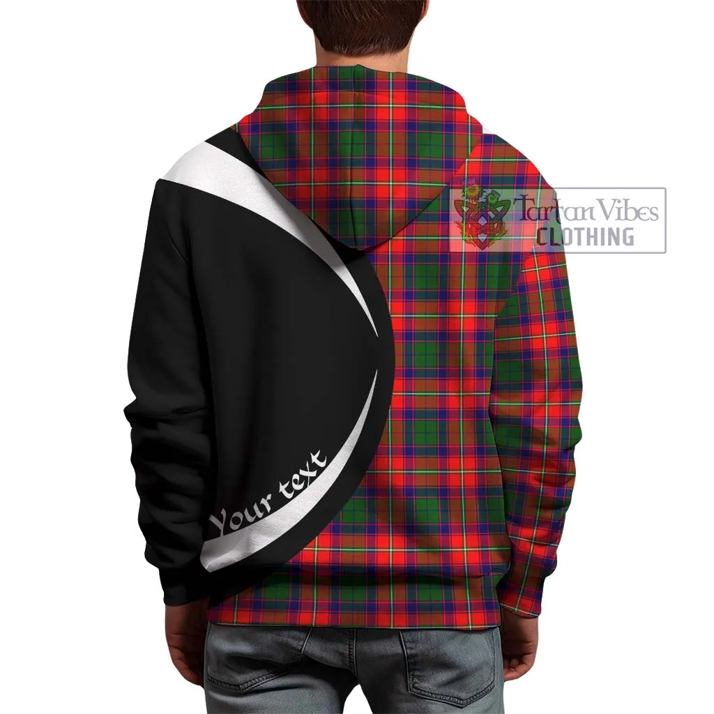 Belsches Tartan Hoodie with Family Crest Circle Style