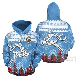 Belshes (Belsches) Clan Christmas Hoodie Celtic Reindeer Style