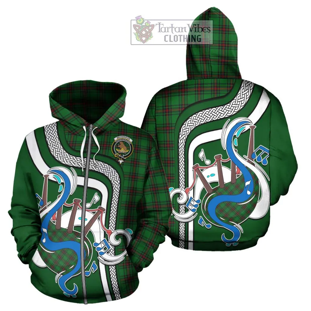 Beveridge Tartan Hoodie with Epic Bagpipe Style