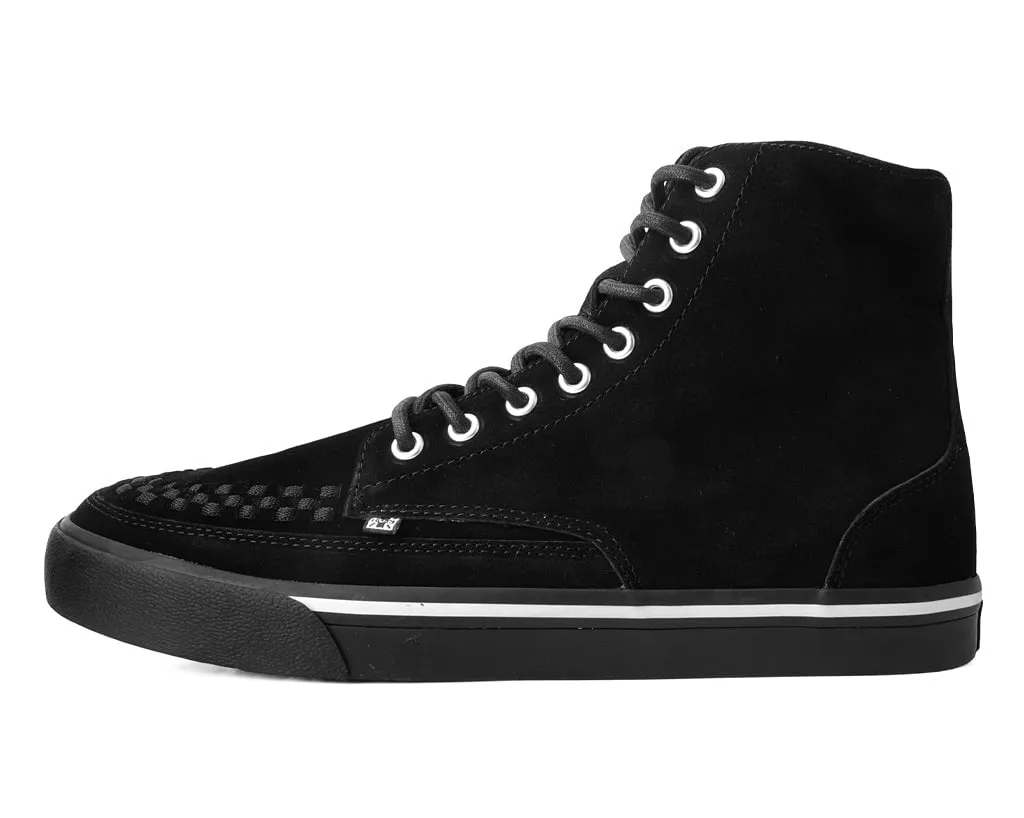 Black Suede 8-Eye Sneaker Boot