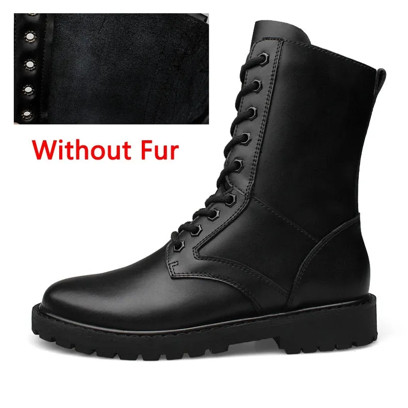 Boots for Men Winter Warm Combat Boots