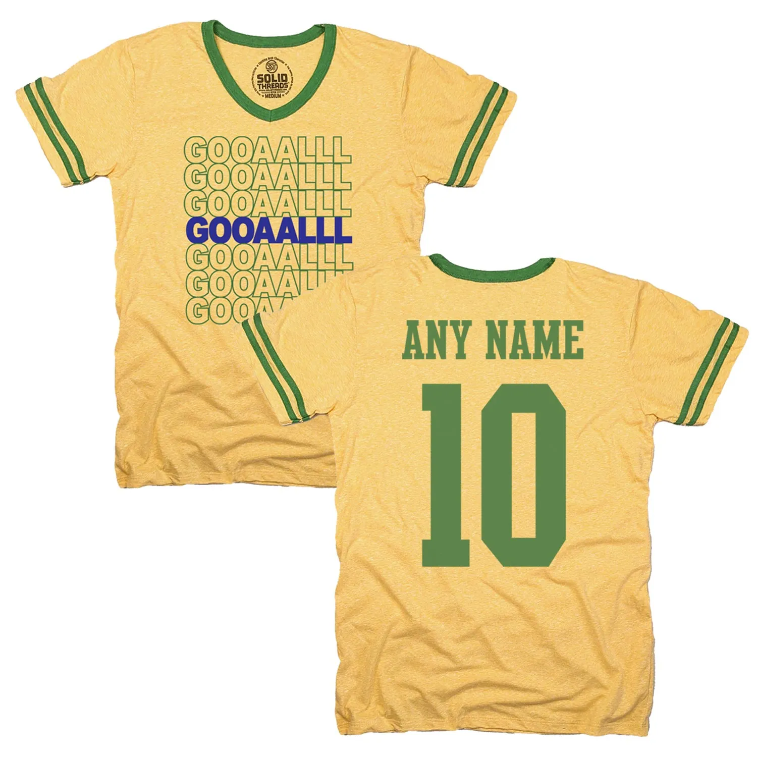 Brazil Soccer Gooaalll V-Neck Tee