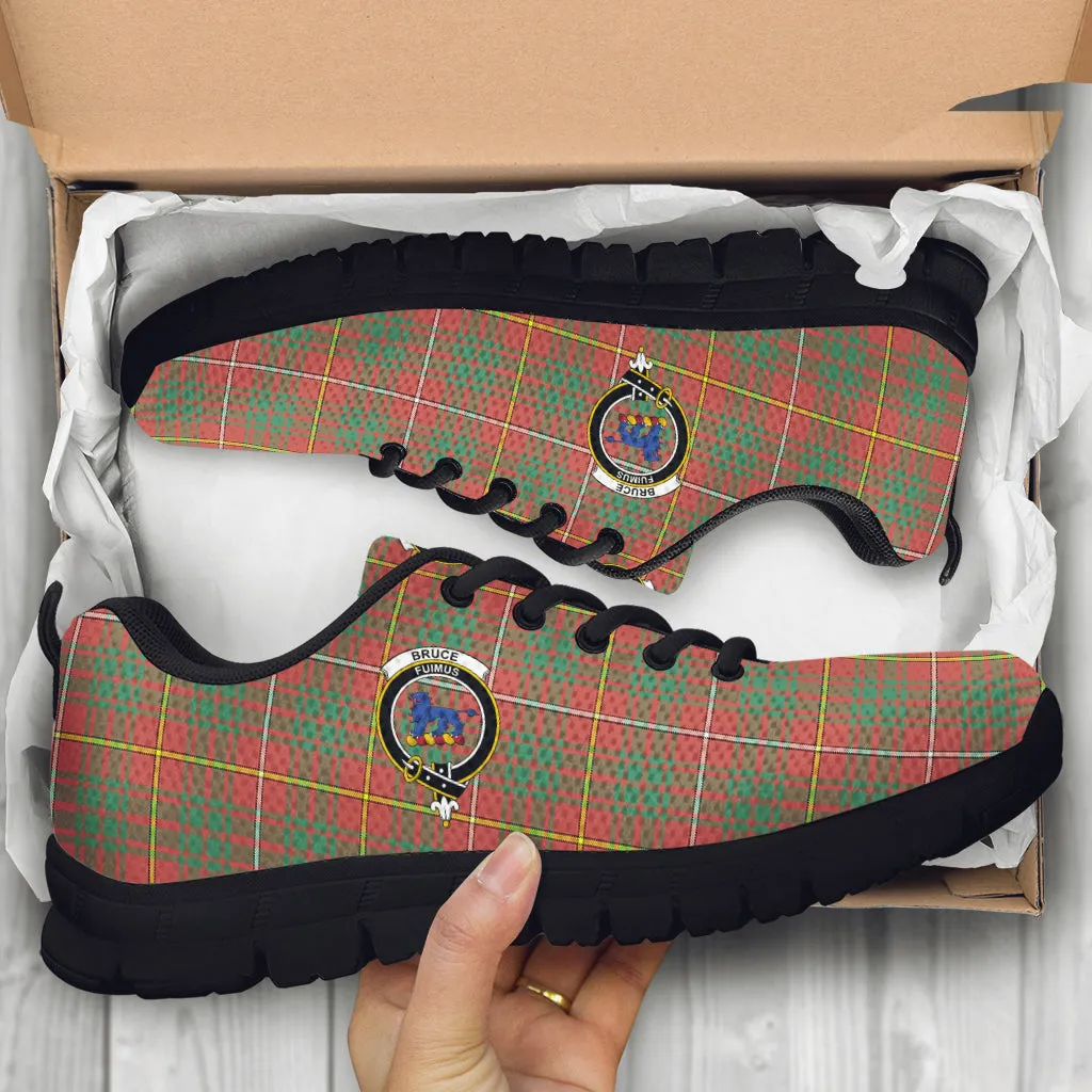 Bruce Ancient Tartan Sneakers with Family Crest