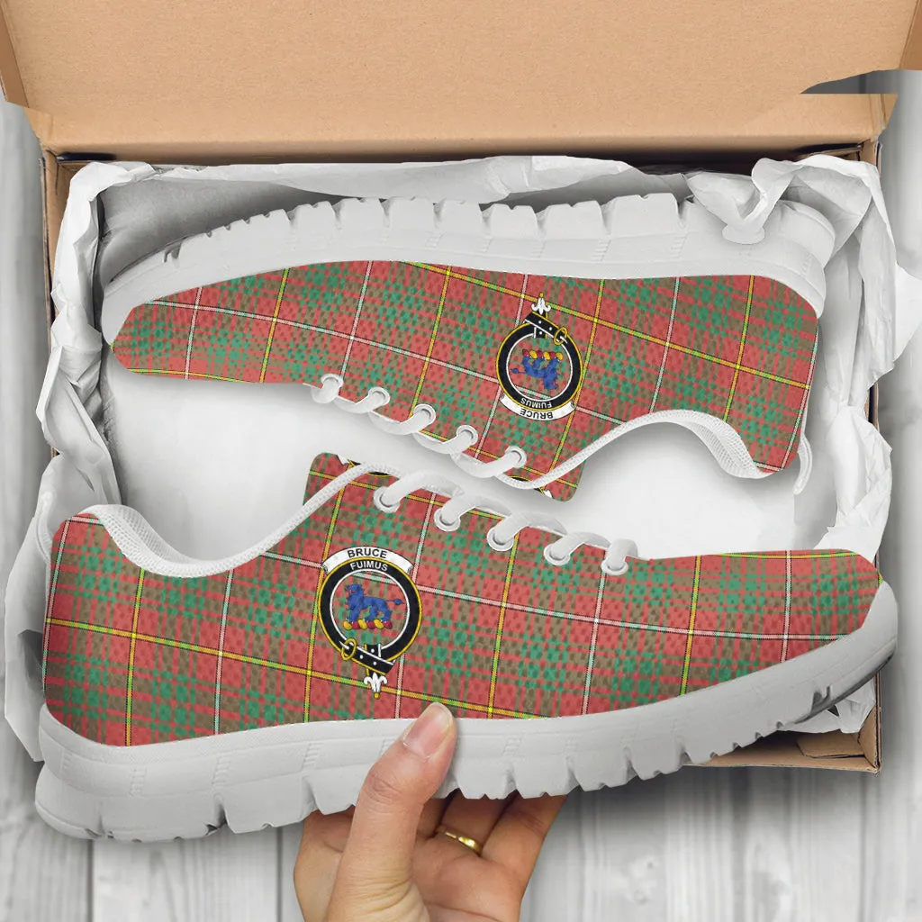 Bruce Ancient Tartan Sneakers with Family Crest