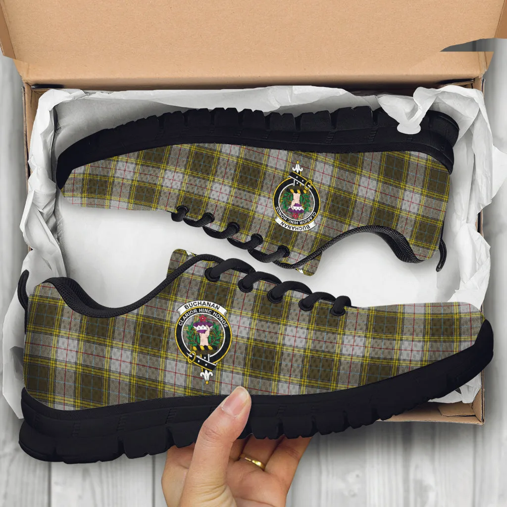 Buchanan Dress Tartan Sneakers with Family Crest