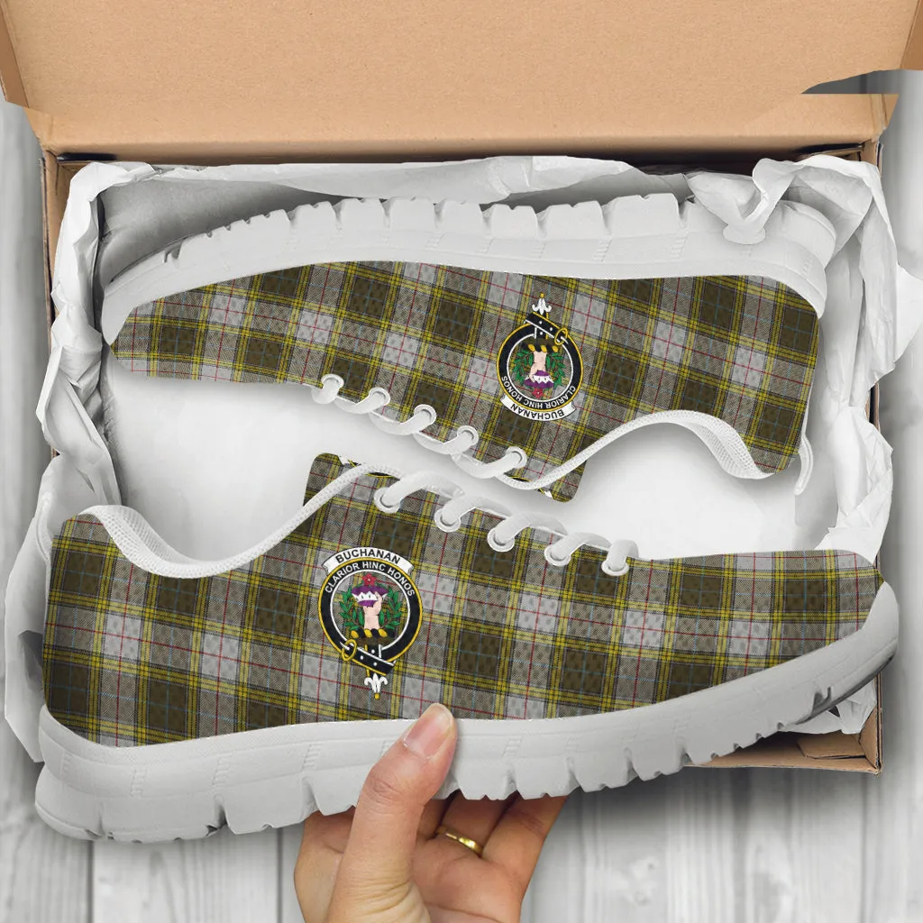 Buchanan Dress Tartan Sneakers with Family Crest