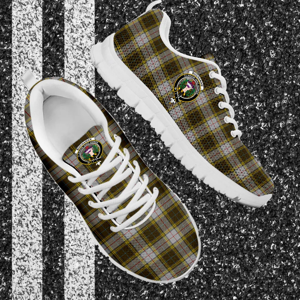 Buchanan Dress Tartan Sneakers with Family Crest