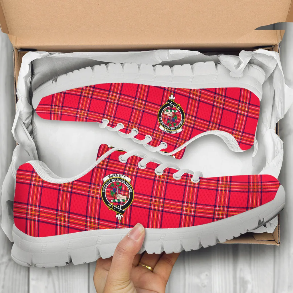 Burnett Modern Tartan Sneakers with Family Crest