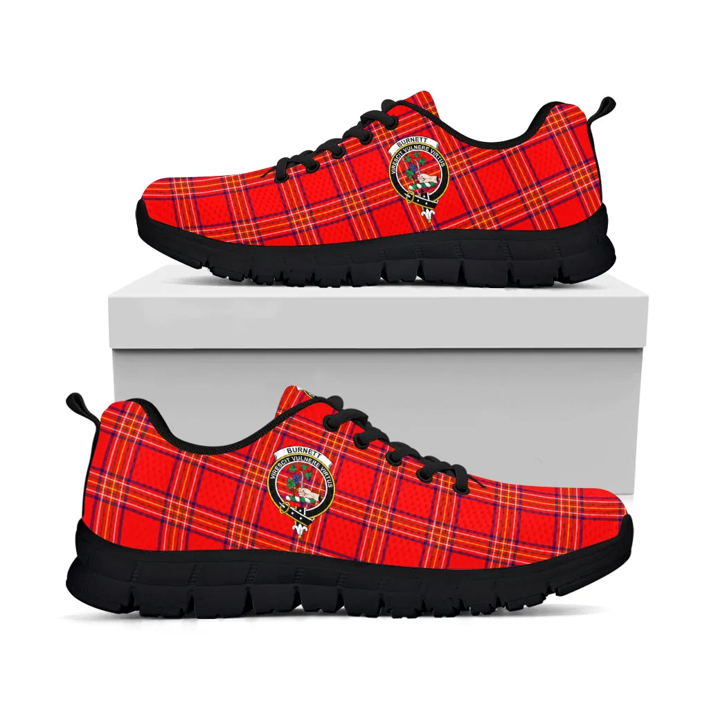 Burnett Modern Tartan Sneakers with Family Crest