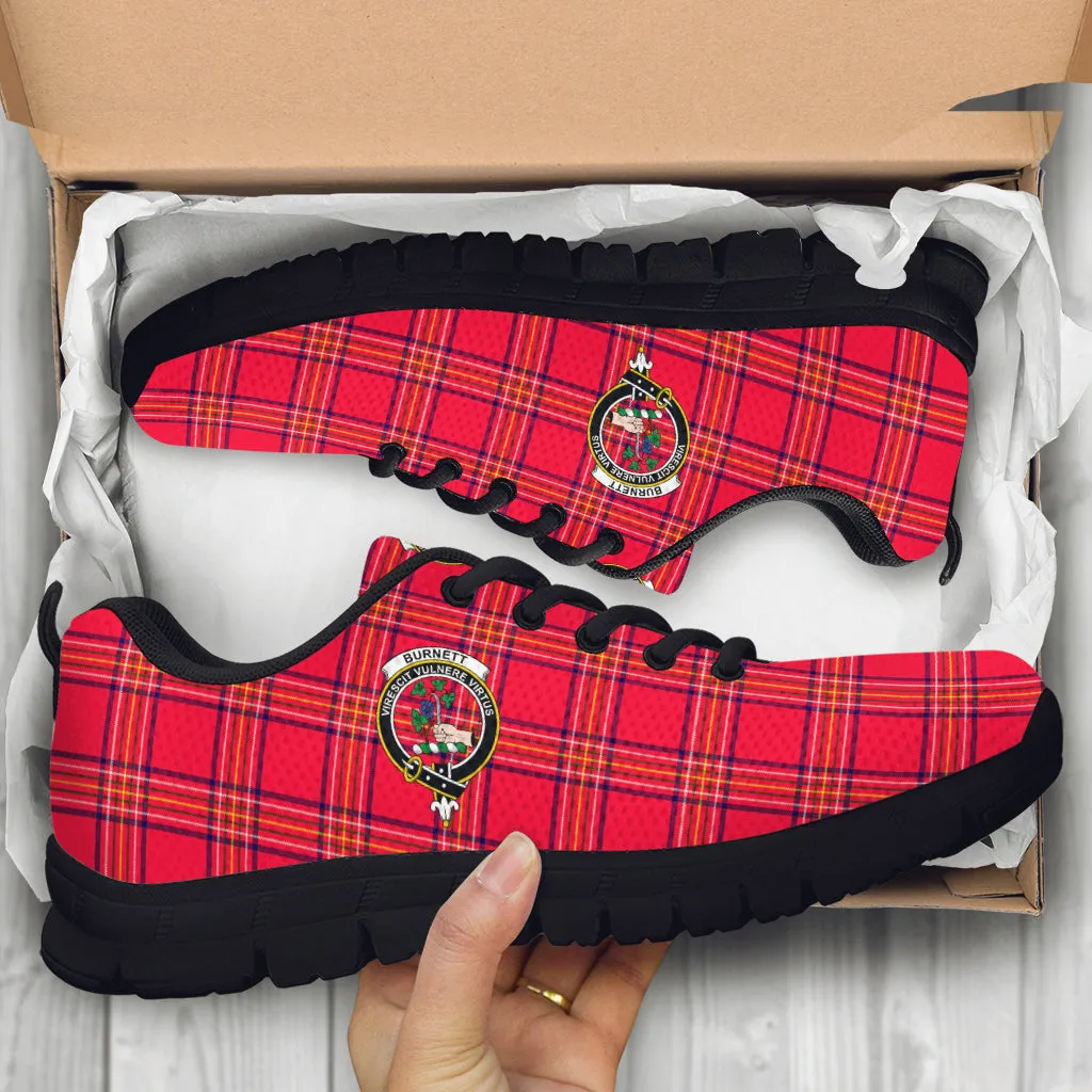 Burnett Modern Tartan Sneakers with Family Crest