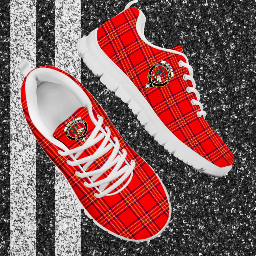 Burnett Modern Tartan Sneakers with Family Crest