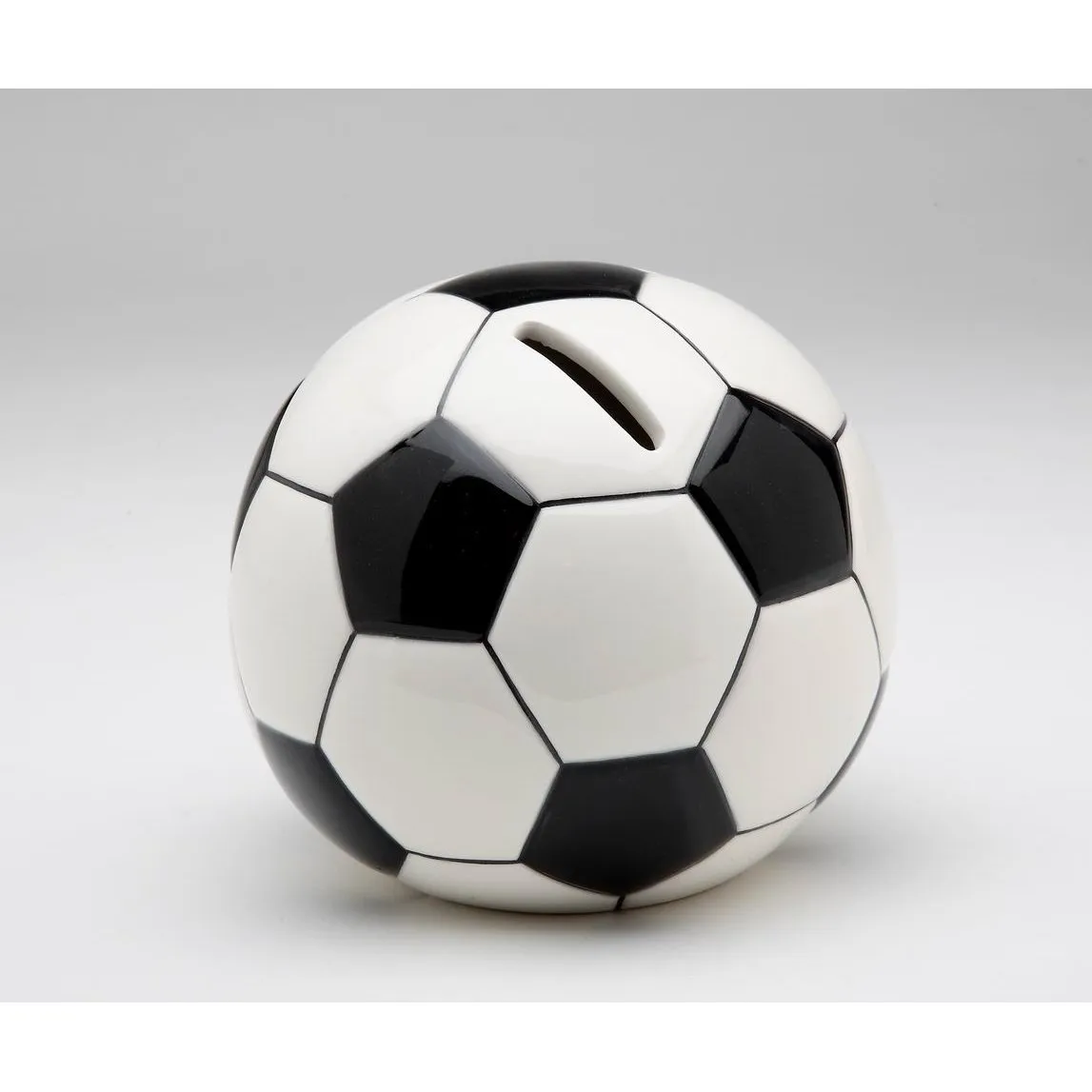 Ceramic Soccer Piggy Bank 4.75 inch Unique  Son Kids Room