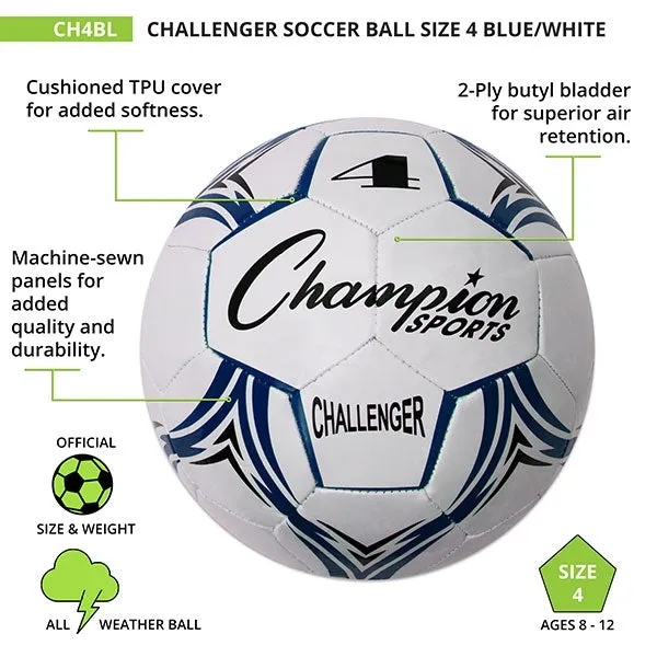 Champion Sports Challenger Soccer Ball Size 4