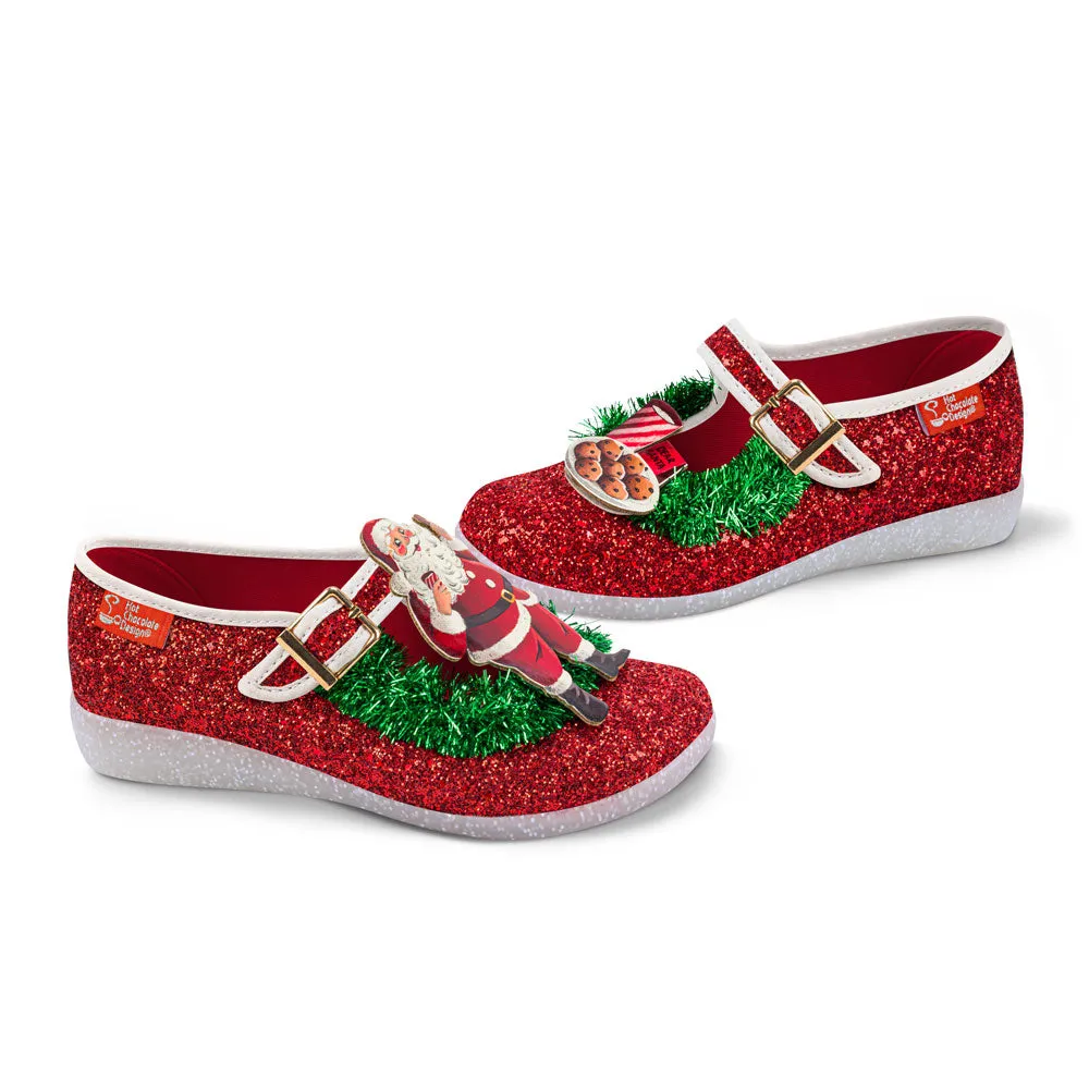 Chocolaticas® Santa's Cookies Women's Mary Jane Flat