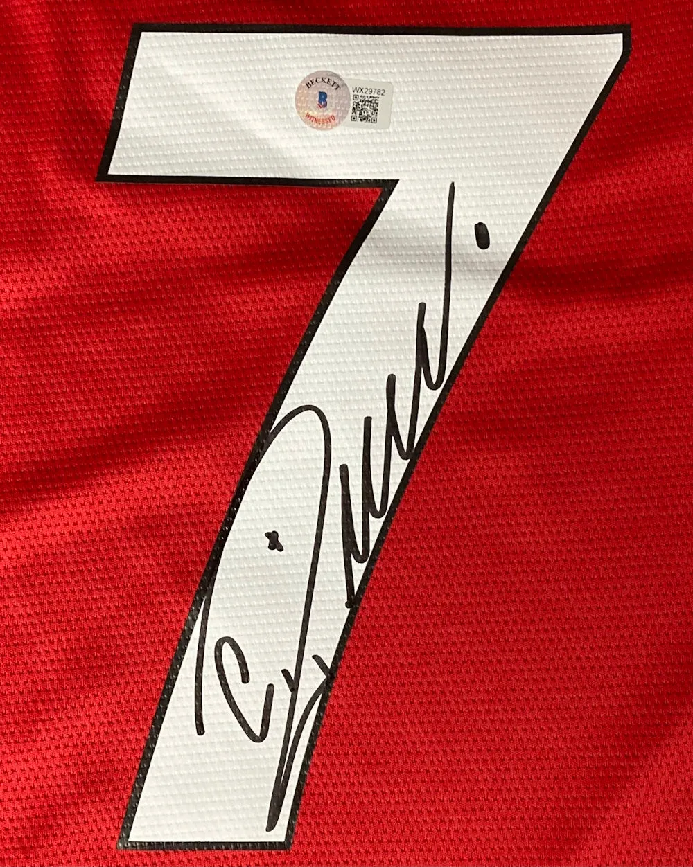 Cristiano Ronaldo Signed Manchester United Adidas Soccer Jersey BAS ITP