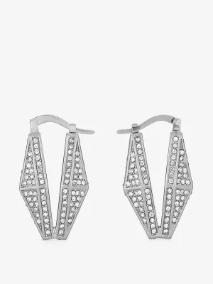 Diamond chain earrings