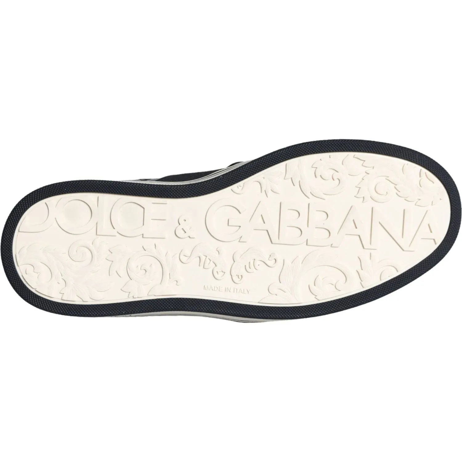 Dolce & Gabbana Black Leather Loafers Slippers Casual Shoes