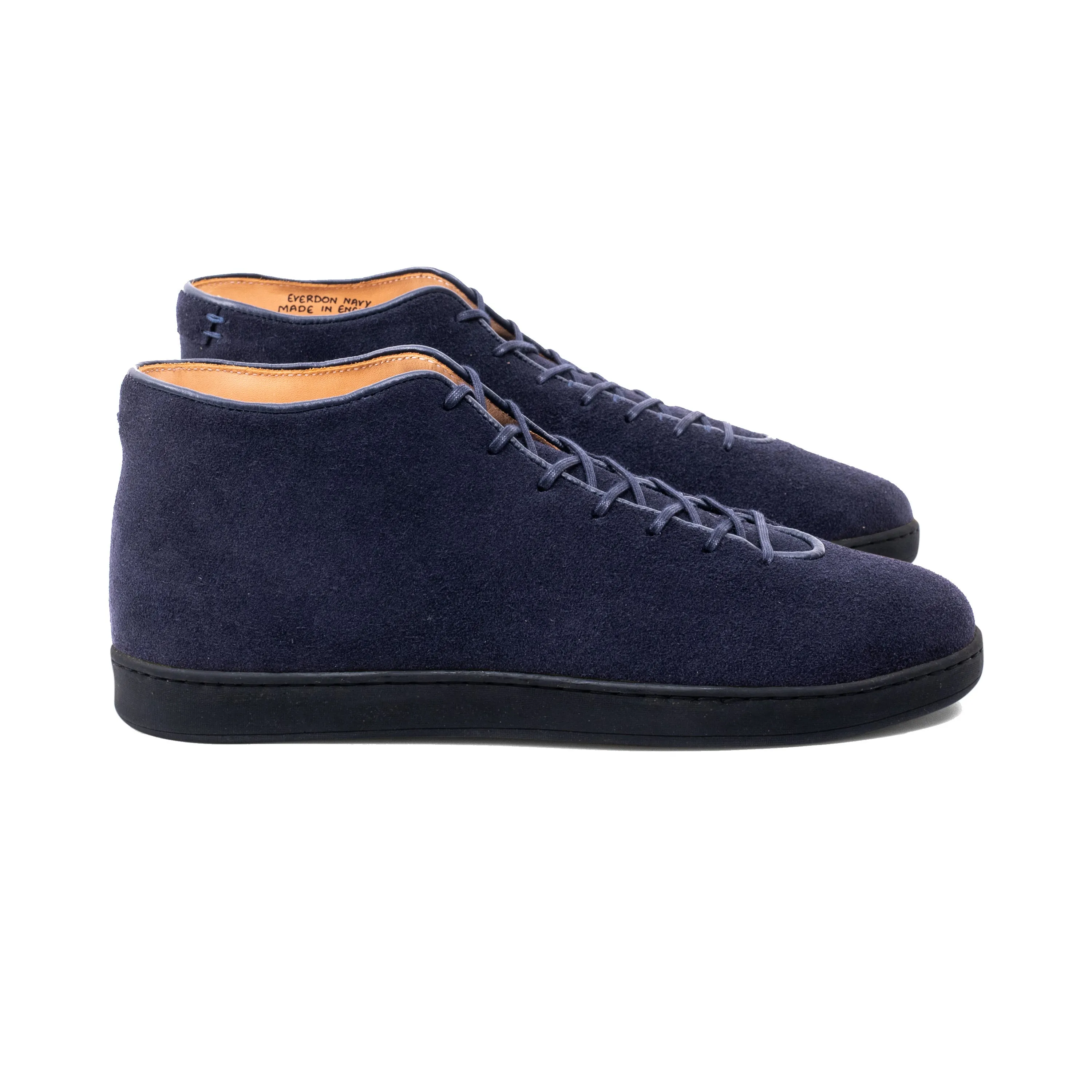 Everdon Wholecut Mid - Navy Scottish Deer Suede