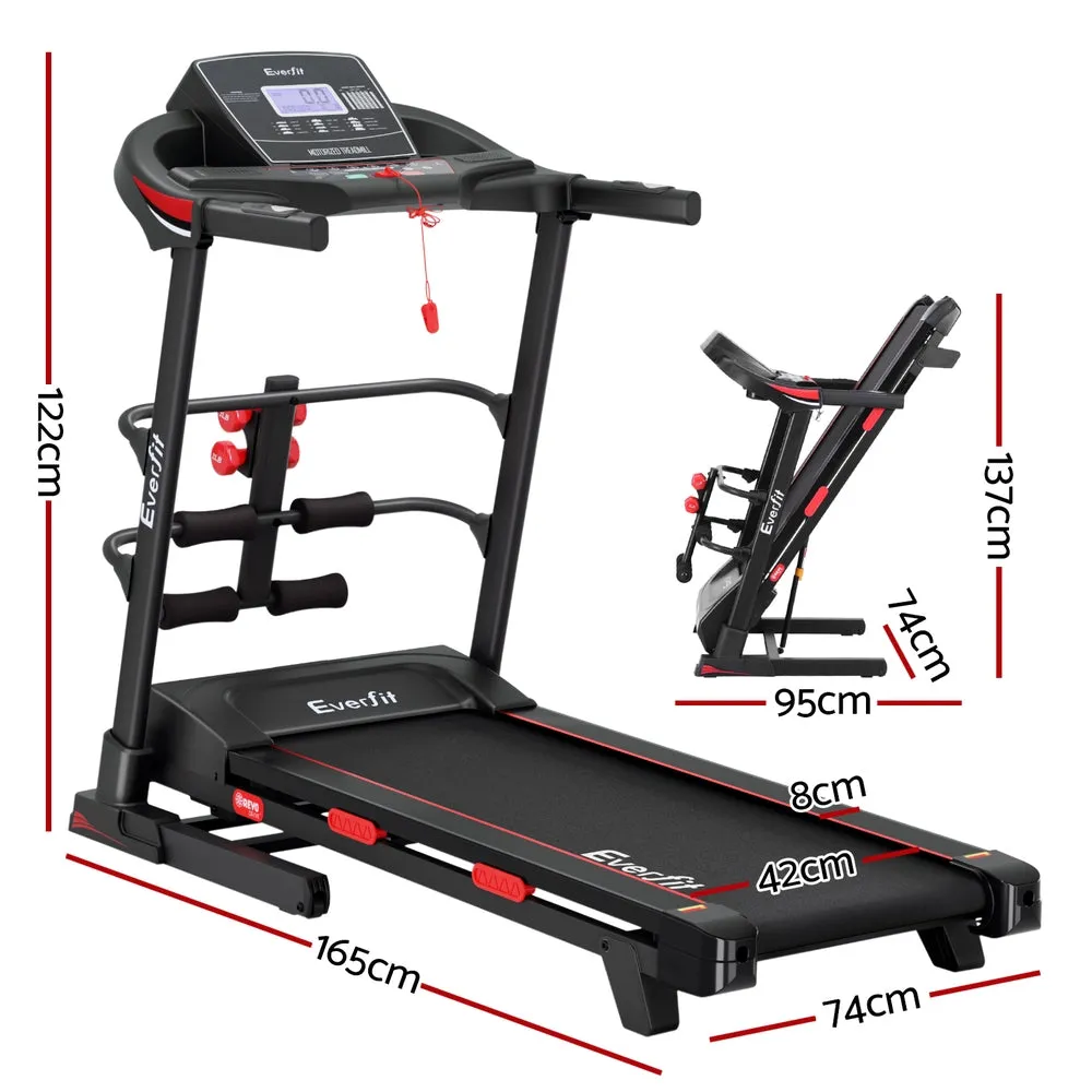 Everfit Treadmill Electric Home Gym Fitness Exercise Machine w/ Sit Up Bar 420mm