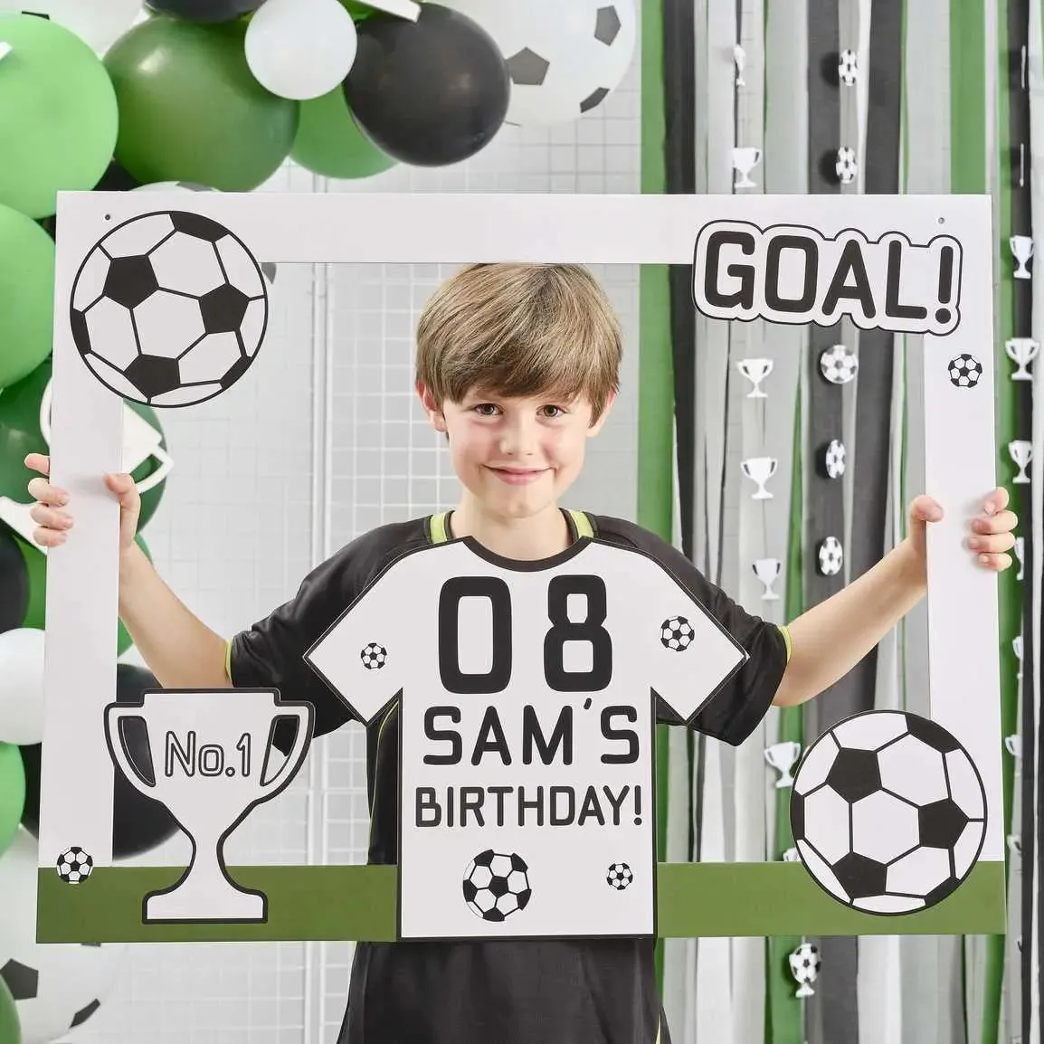 Ginger Ray Customisable Football Party Photo Booth Frame