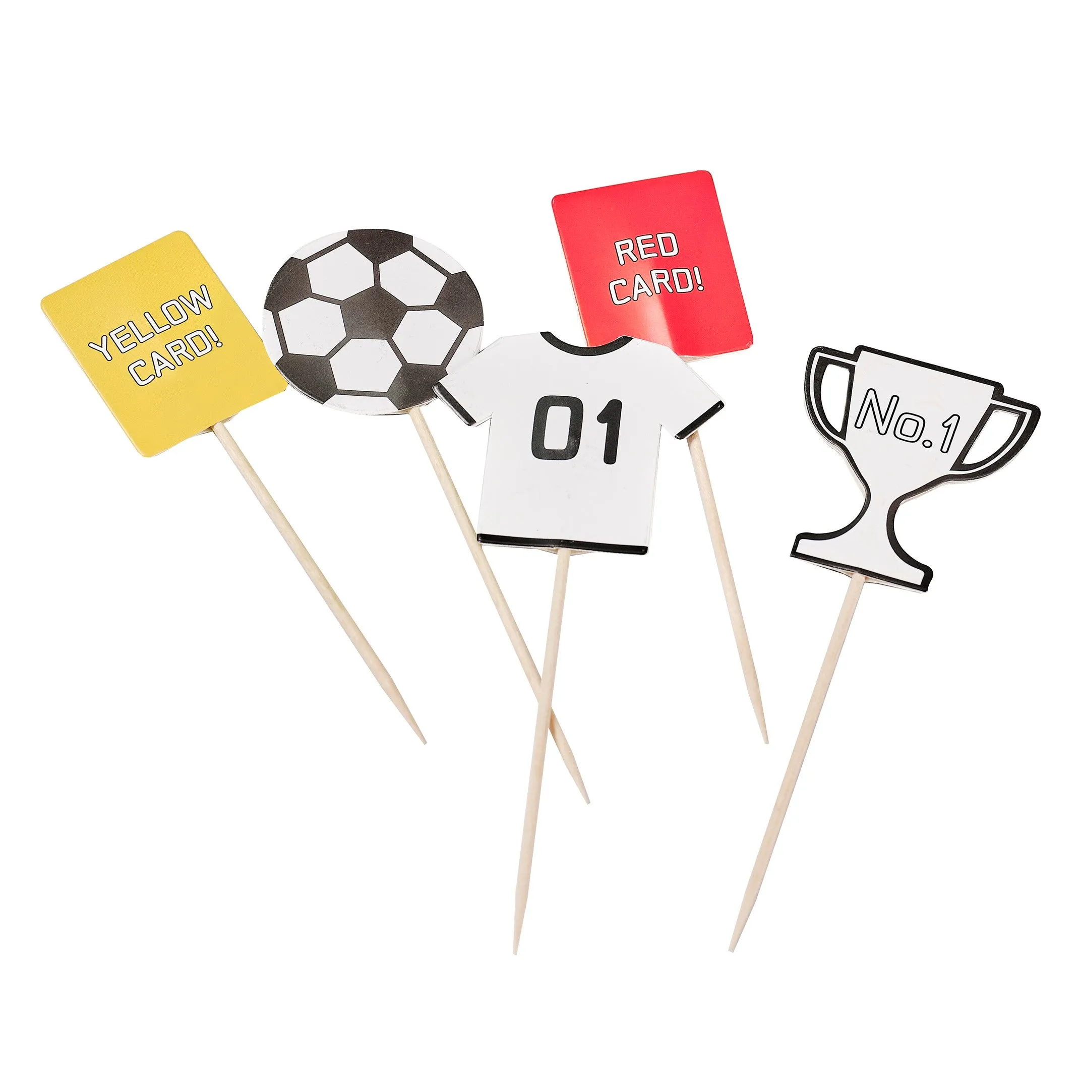 Ginger Ray Football Cupcake Toppers - 12 Pkt