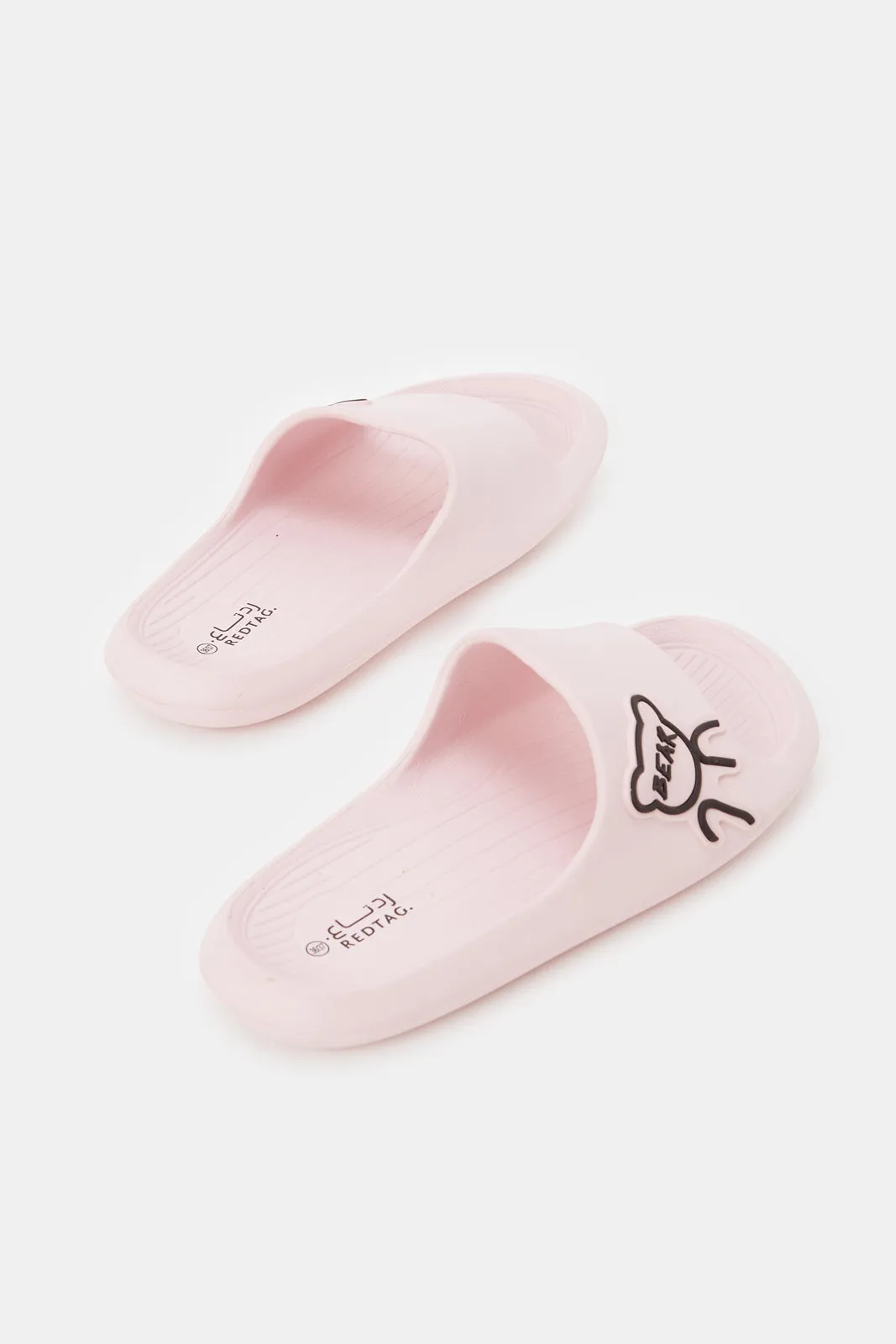 Girls Pink Printed Slide