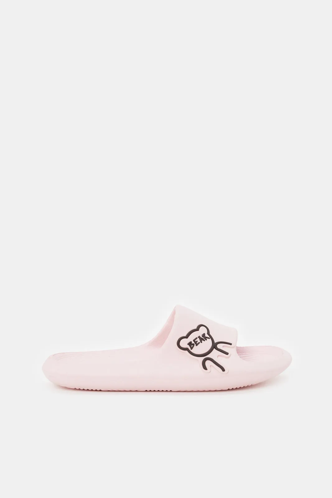 Girls Pink Printed Slide