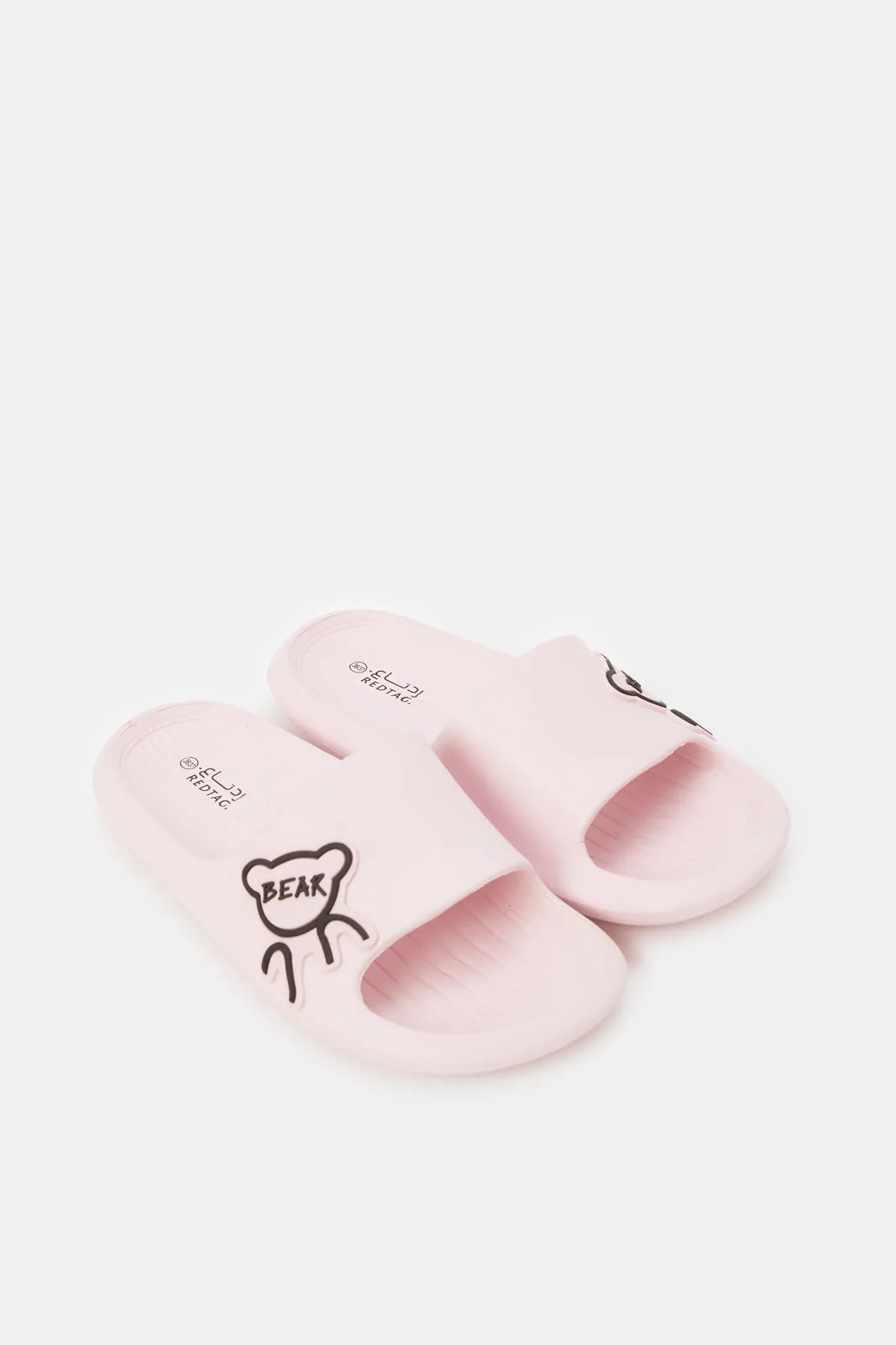 Girls Pink Printed Slide