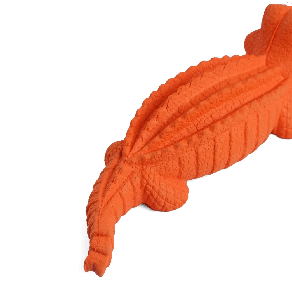 Goofy Tails Squeaky Rubber Crocodile Toy for Dogs