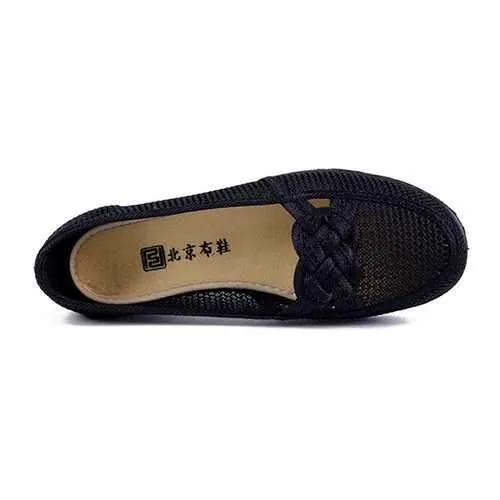 Hollow Casual Flat Loafer Shoes