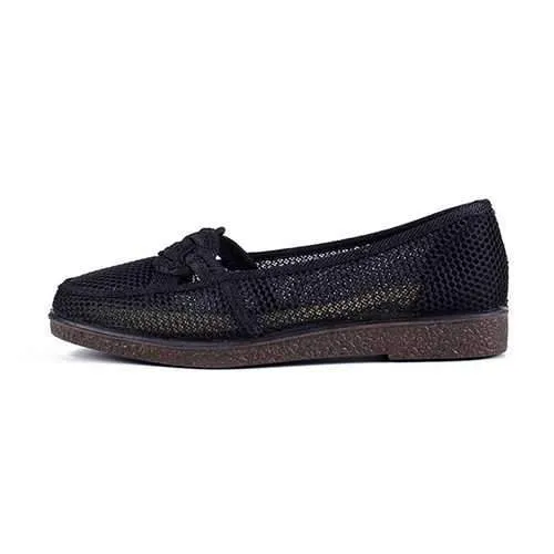 Hollow Casual Flat Loafer Shoes