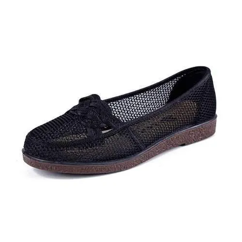 Hollow Casual Flat Loafer Shoes