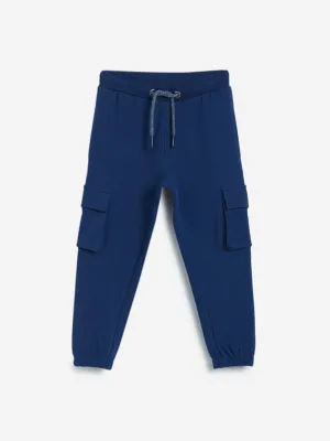 HOP Kids Dark Blue Cargo-Style Joggers